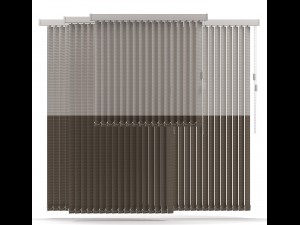 vertical blinds Model 3D