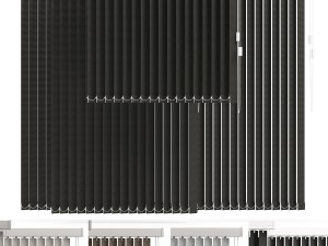 vertical blinds Model 3D