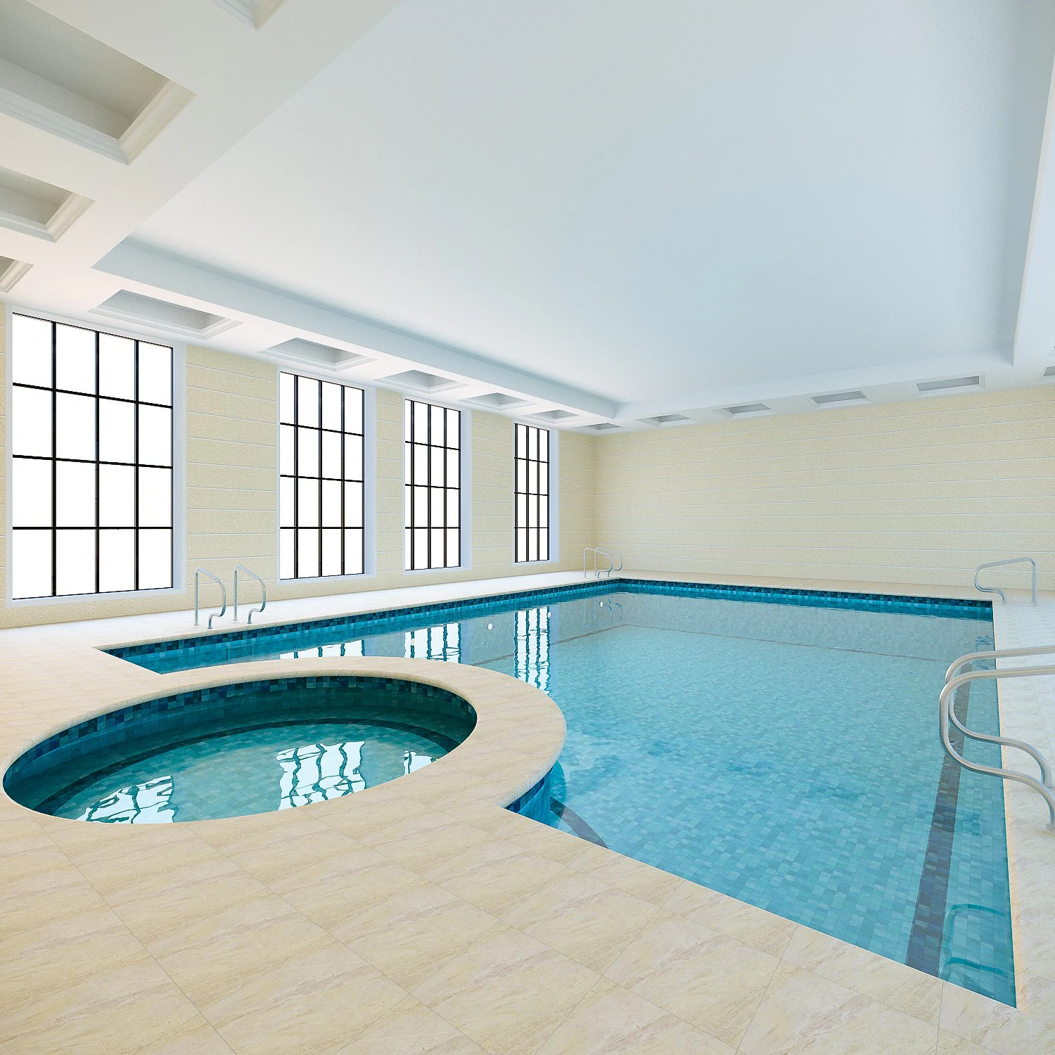 swimming pool 3 3D Model .c4d .max .obj .3ds .fbx .stl .blend 