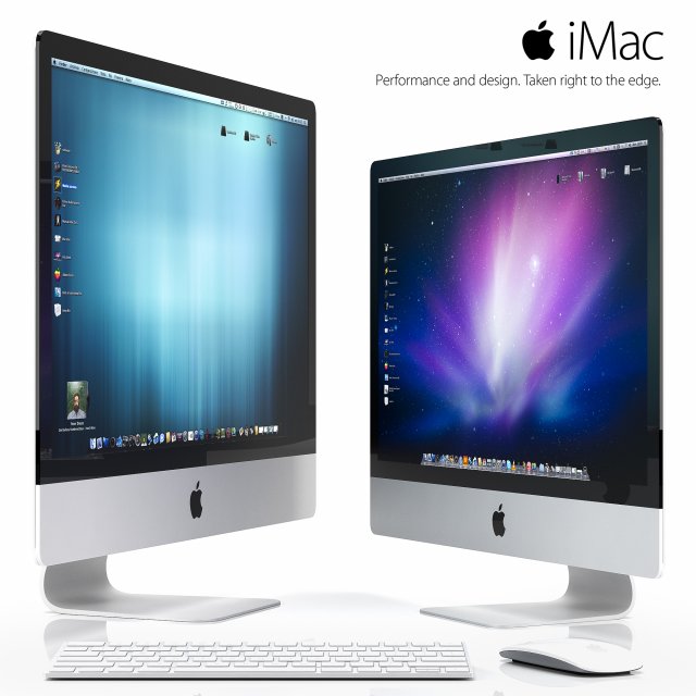 i mac 3D 모델 .c4d .max .obj .3ds .fbx .stl .blend 