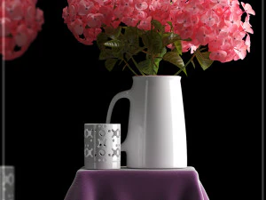 conjunto de flores 4 Modelo 3D