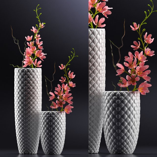 flower set 5 3D 모델 .c4d .max .obj .3ds .fbx .stl .blend 