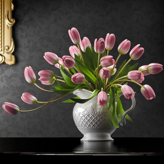 tulip 6 Modelo 3D .c4d .max .obj .3ds .fbx .stl .blend 