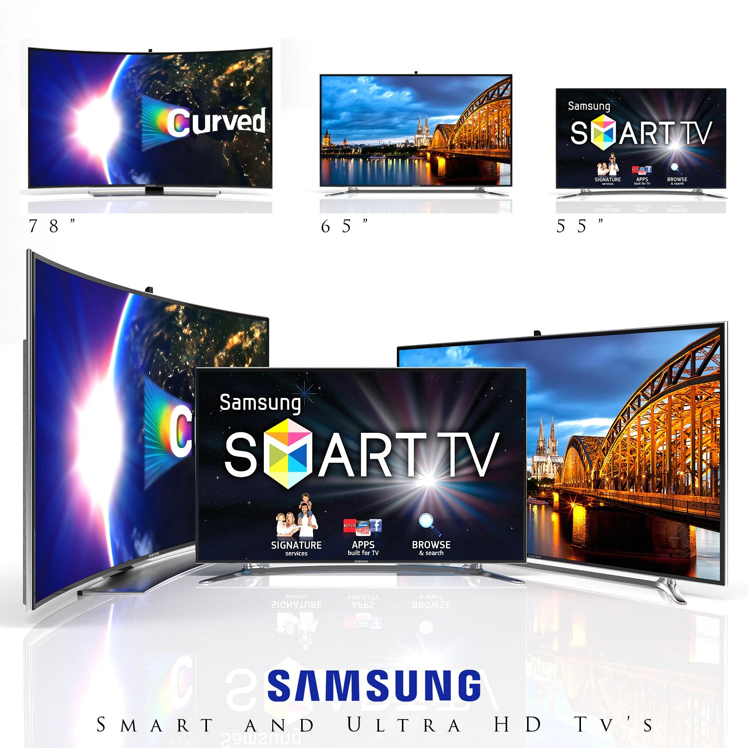 samsung tv 3D Model .c4d .max .obj .3ds .fbx .stl .blend 