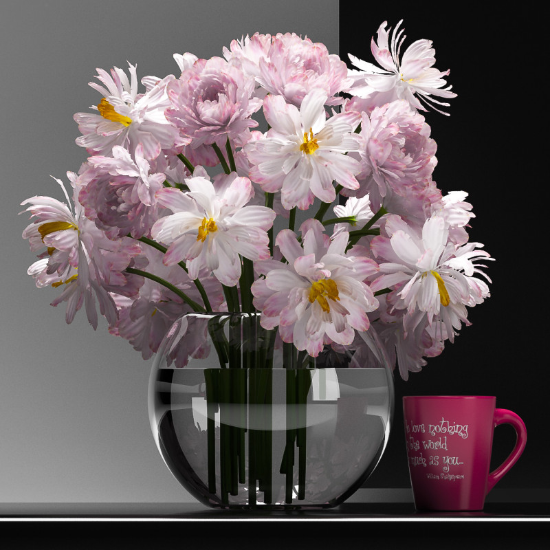 PLUMERIA flower set 18 Modelo 3D .c4d .max .obj .3ds .fbx .stl .blend 