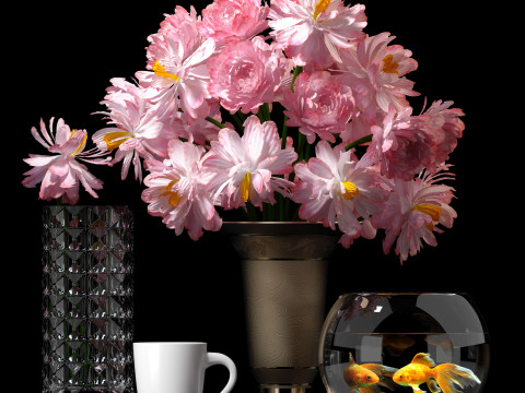 Flower set 11 3D Model
