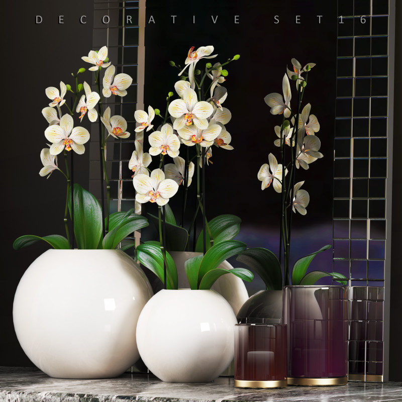 ORCHID 5 3D Model .c4d .max .obj .3ds .fbx .stl .blend 