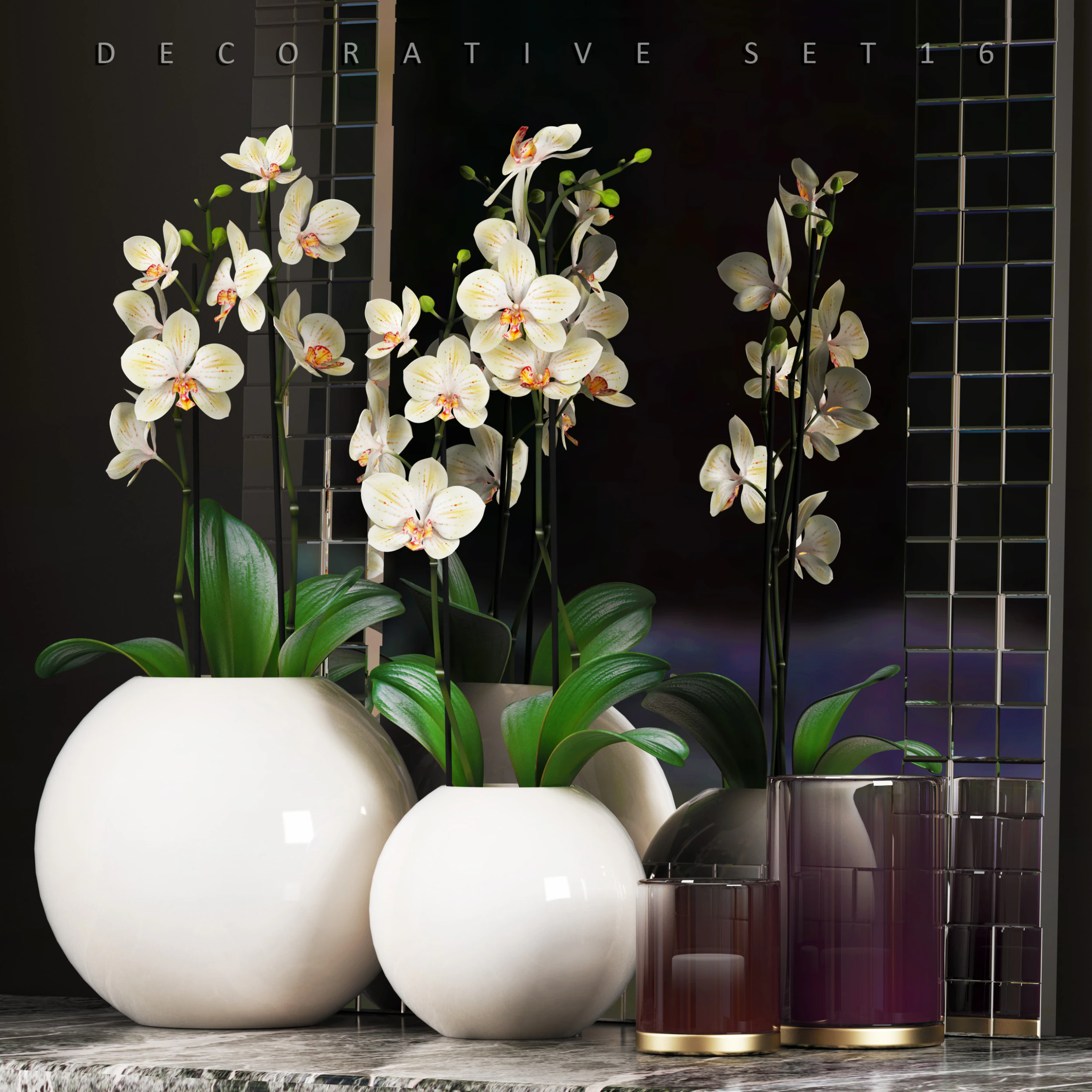 ORCHID 5 3D Model .c4d .max .obj .3ds .fbx .stl .blend 