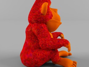 monkey 3D मॉडल