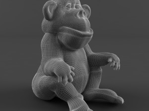 monkey 3D मॉडल