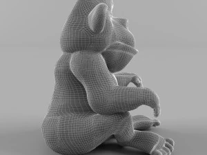 małpa Model 3D