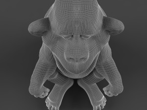monkey 3D मॉडल