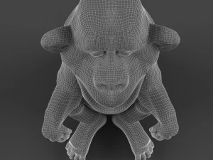 małpa Model 3D