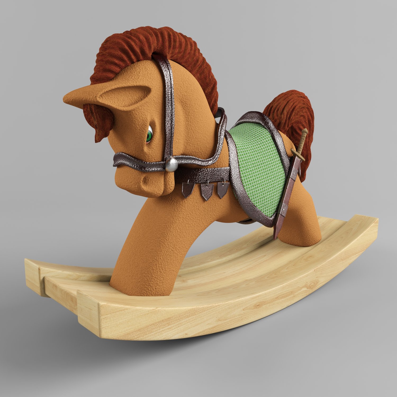 Childrens Toy Rocking Horse 3d Model In Toys 3dexport