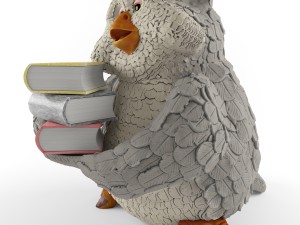 academic owl Modèle 3D
