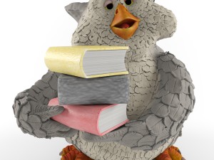 academic owl Modèle 3D