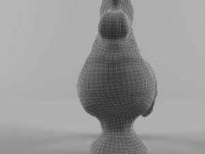 glass figurine rooster 3D Model