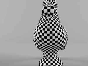 glass figurine rooster 3D Model