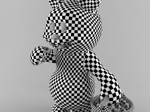 bear and raspberries Modèle 3D