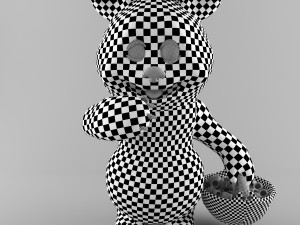 bear and raspberries Modèle 3D