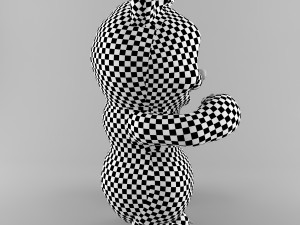 bear and raspberries Modèle 3D