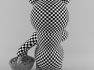 bear and raspberries Modèle 3D