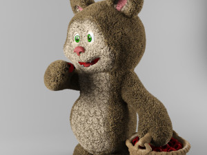 bear and raspberries 3D Model