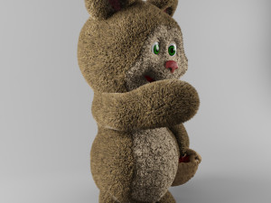 bear and raspberries Modèle 3D