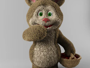 bear and raspberries 3D Model