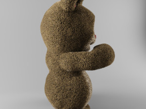 bear and raspberries Modèle 3D