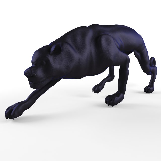 decorative figurine of a cat Model 3D .c4d .max .obj .3ds .fbx .stl .blend 