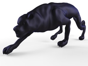 decorative figurine of a cat 3D 모델