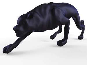 statuina decorativa di un gatto Modello 3D