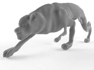 decorative figurine of a cat Model 3D