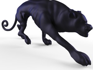 decorative figurine of a cat Model 3D
