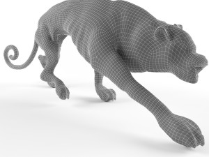 decorative figurine of a cat Model 3D