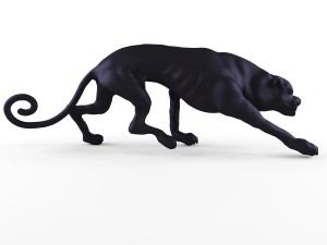 decorative figurine of a cat Model 3D