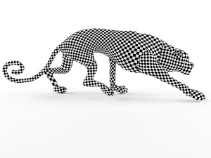 decorative figurine of a cat Model 3D