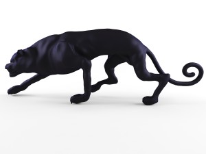 decorative figurine of a cat Model 3D