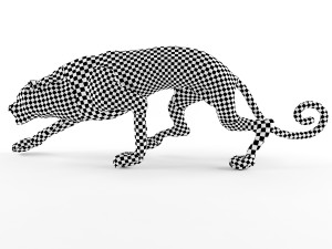 decorative figurine of a cat Model 3D
