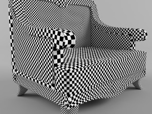 wooden chair Model 3D