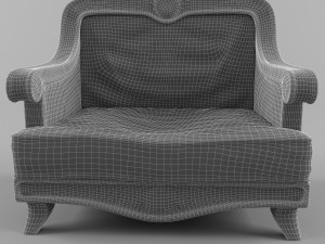 wooden chair Model 3D