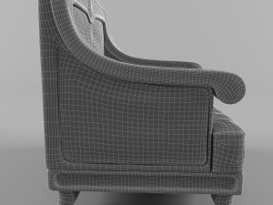 wooden chair Model 3D