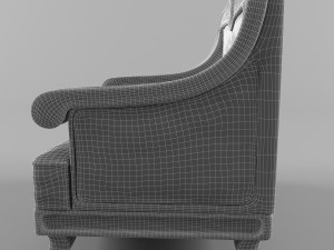 wooden chair Model 3D