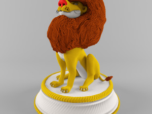 circus lion Modello 3D