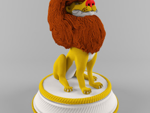 circus lion Modello 3D