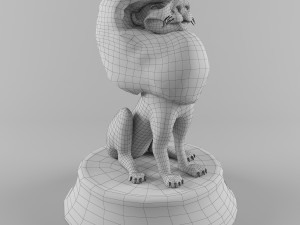 circus lion Modello 3D