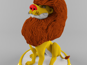 circus lion Modello 3D