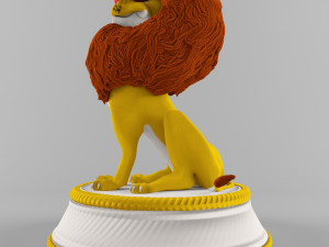 circus lion Modello 3D