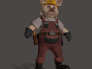 budowniczy świnki Model 3D